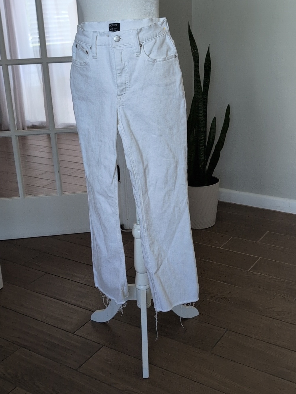 J. Crew Factory White Straight Leg Women’s Jeans